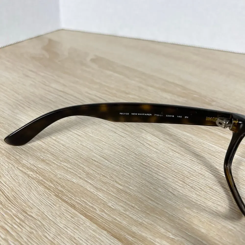Ray-Ban RB2132 New Wayfarer 710/51 Sunglasses Tortoise 52-18-145 FRAMES Italy
